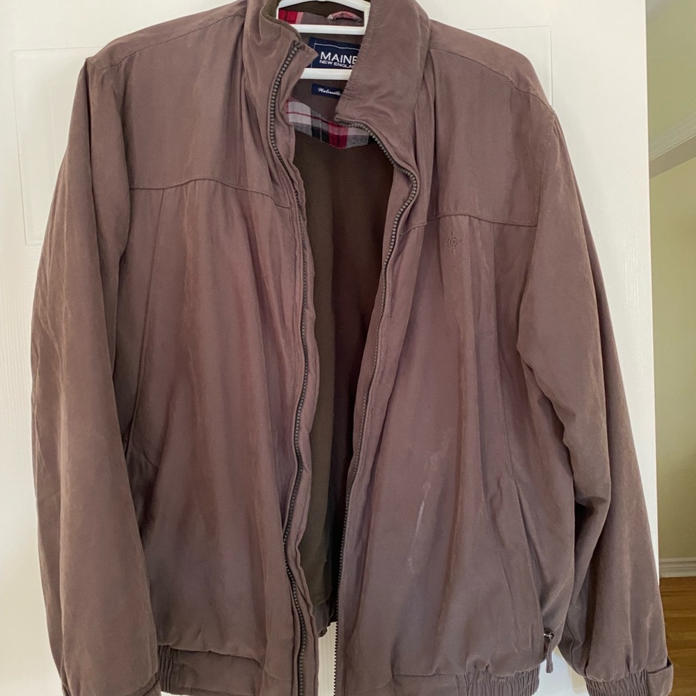 Maine New England Mens Brown Coat